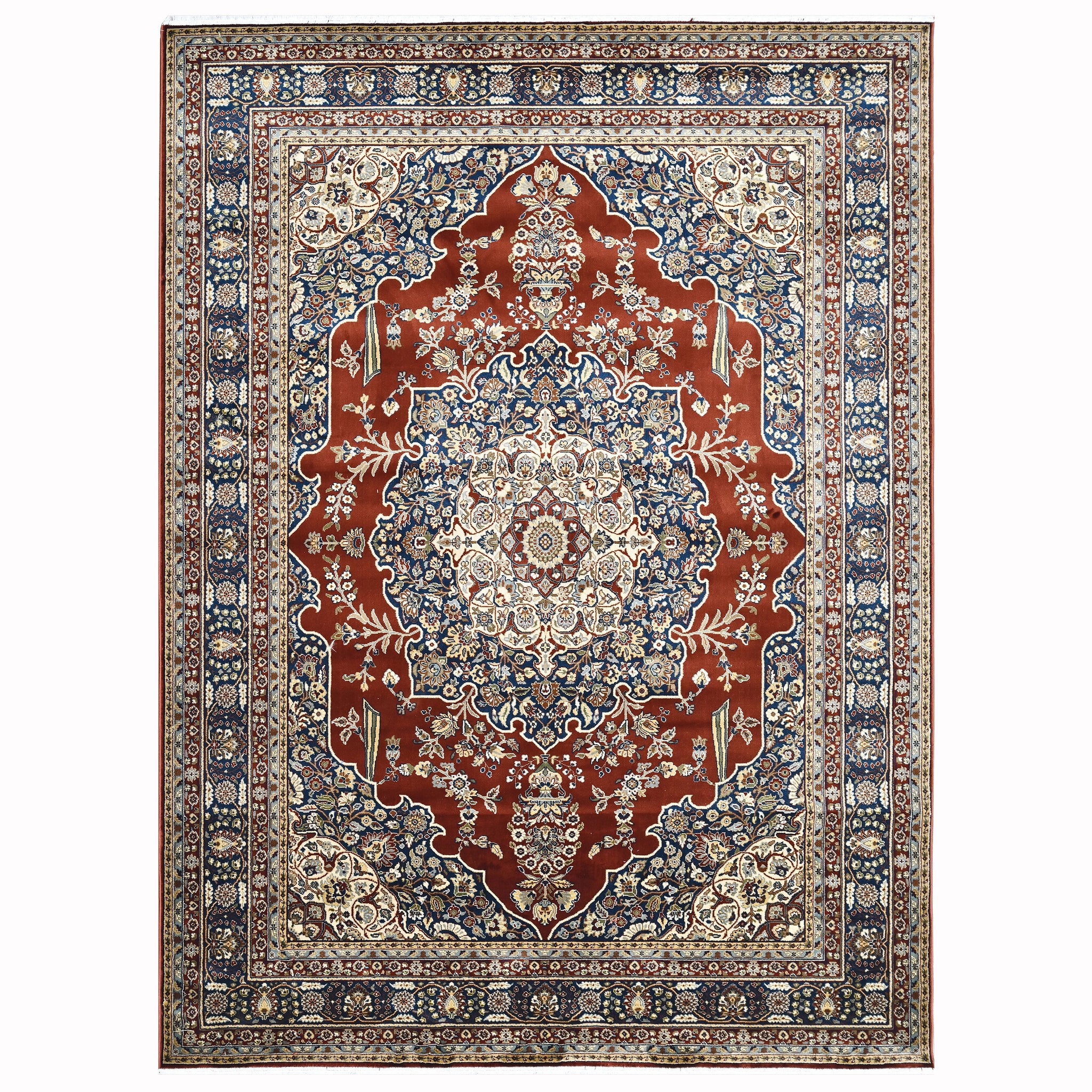Mogul Modern Red Power Loom Rug