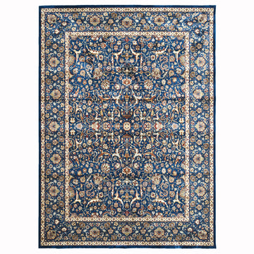 Mogul Modern Navy Power Loom Rug