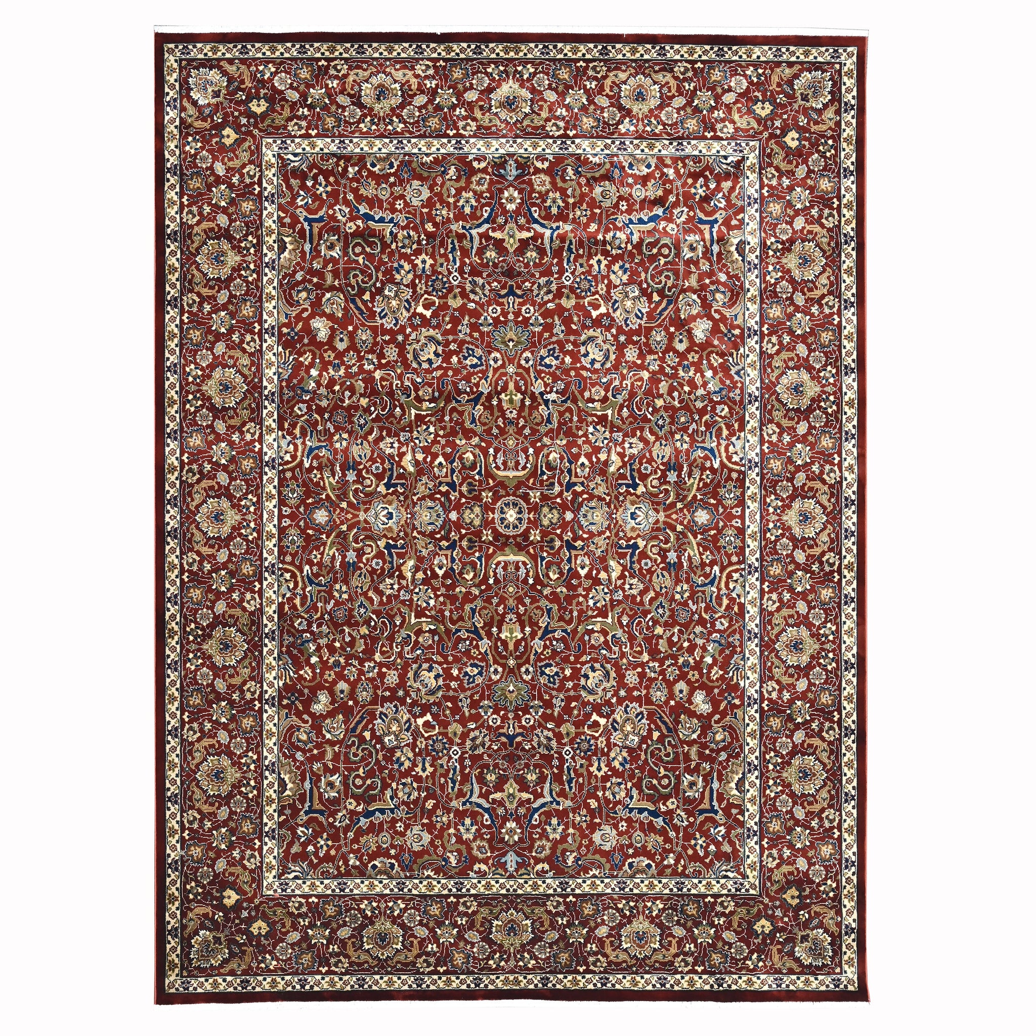 Mogul Modern Red Power Loom Rug
