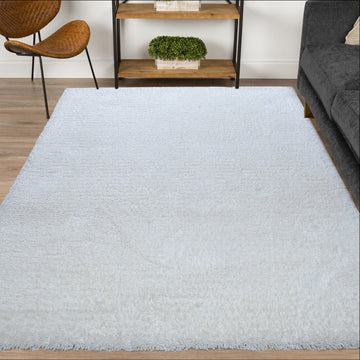 Daisy Table Tufted  Rug -  White