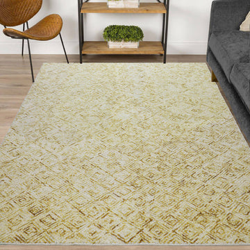 Eternity Hand Tufted  Rug - Gold