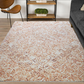 Eternity Hand Tufted  Rug - Orange