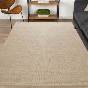 Mood 300 Hand Woven Wool & Jute Rug - Ivory