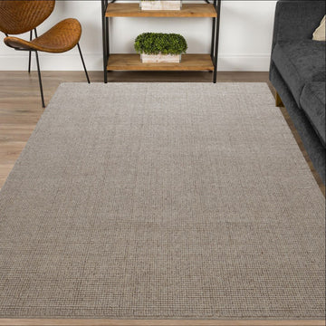 Mood 300 Hand Woven Wool & Jute Rug - Mushroom