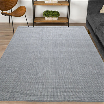 Mood 300 Hand Woven Wool & Jute Rug - Silver